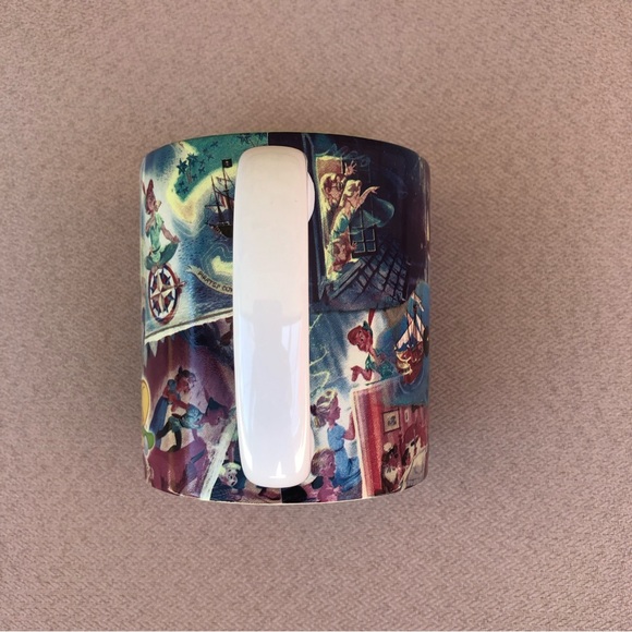 Disney World Peter Pan Tinkerbell 18 oz. Green Interior Coffee Mug Tea Cup - Picture 7 of 9